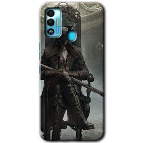 Tecno Spark 7T Bloodborne Hunters Baskılı Uyumlu Silikon Kılıf
