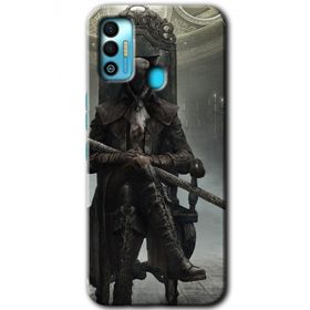 Tecno Spark 7T Bloodborne Hunters Baskılı Uyumlu Silikon Kılıf