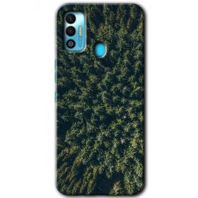 Tecno Spark 7T Çam Ağacı Ormanı Baskılı Uyumlu Silikon Kılıf