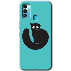 Tecno Spark 7T Cat Vector Baskılı Uyumlu Silikon Kılıf