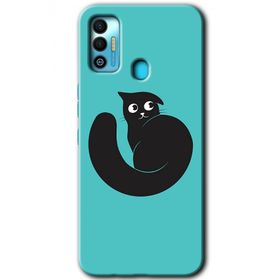 Tecno Spark 7T Cat Vector Baskılı Uyumlu Silikon Kılıf