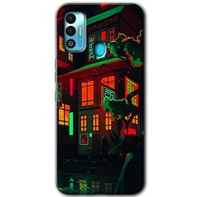 Tecno Spark 7T China Street Baskılı Uyumlu Silikon Kılıf
