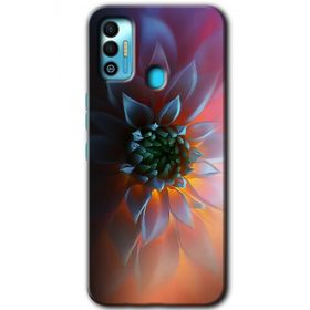 Tecno Spark 7T Çiçek Motif Baskılı Uyumlu Silikon Kılıf