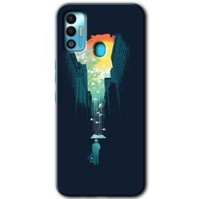 Tecno Spark 7T City Bird Sky Baskılı Uyumlu Silikon Kılıf