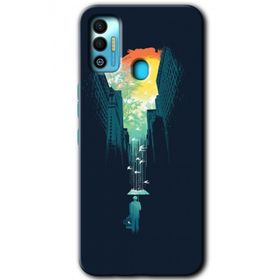Tecno Spark 7T City Bird Sky Baskılı Uyumlu Silikon Kılıf