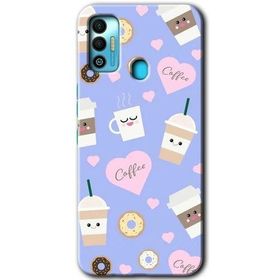 Tecno Spark 7T Coffee Cake Baskılı Uyumlu Silikon Kılıf