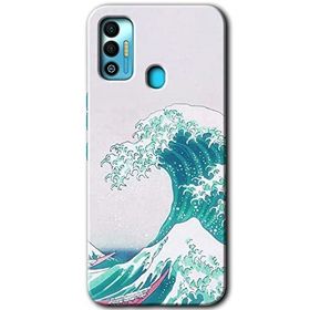 Tecno Spark 7T Dalga Baskılı Uyumlu Silikon Kılıf