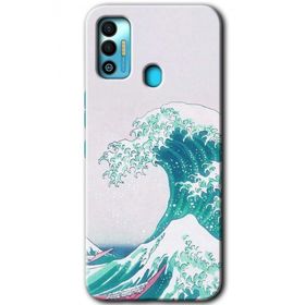 Tecno Spark 7T Dalga Baskılı Uyumlu Silikon Kılıf