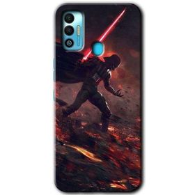 Tecno Spark 7T Darh Vader Wars Baskılı Uyumlu Silikon Kılıf
