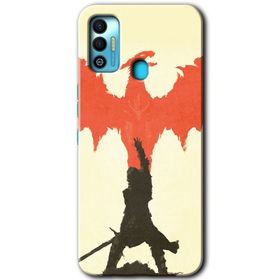 Tecno Spark 7T Dragon Hunter 1 Baskılı Uyumlu Silikon Kılıf