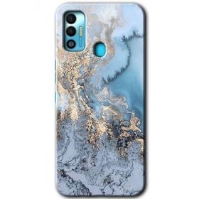 Tecno Spark 7T Eski Mermer Baskılı Uyumlu Silikon Kılıf