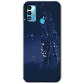 Tecno Spark 7T Gecenin Kraliçesi Baskılı Uyumlu Silikon Kılıf