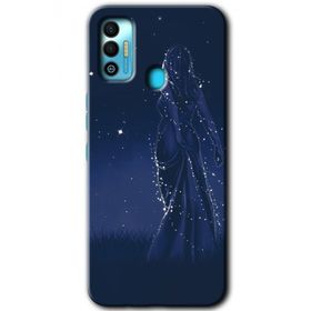 Tecno Spark 7T Gecenin Kraliçesi Baskılı Uyumlu Silikon Kılıf