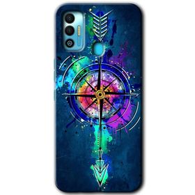 Tecno Spark 7T Gizemli Pusula Baskılı Uyumlu Silikon Kılıf