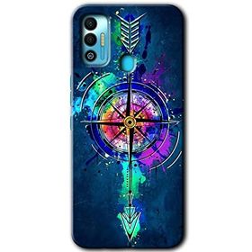 Tecno Spark 7T Gizemli Pusula Baskılı Uyumlu Silikon Kılıf