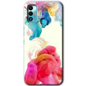 Tecno Spark 7T Gökkuşağı Color Baskılı Uyumlu Silikon Kılıf