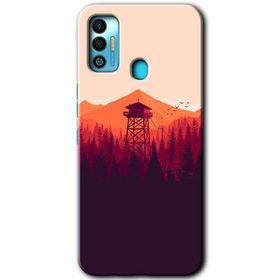 Tecno Spark 7T Gözlem Kulesi Baskılı Uyumlu Silikon Kılıf