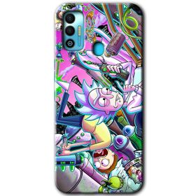 Tecno Spark 7T Graffiti Çizgi Film Baskılı Uyumlu Silikon Kılıf