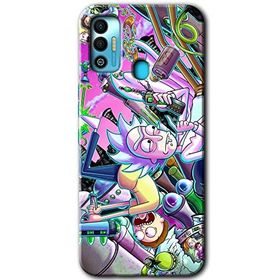 Tecno Spark 7T Graffiti Çizgi Film Baskılı Uyumlu Silikon Kılıf