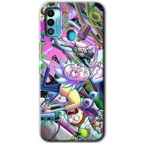 Tecno Spark 7T Graffiti Çizgi Film Baskılı Uyumlu Silikon Kılıf