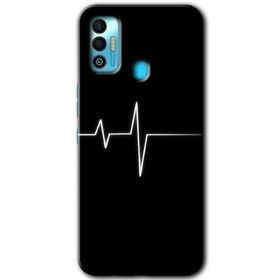 Tecno Spark 7T Heart Rytm Baskılı Uyumlu Silikon Kılıf