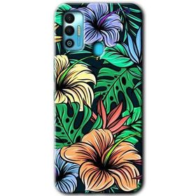 Tecno Spark 7T Hibiscus Flowers Baskılı Uyumlu Silikon Kılıf