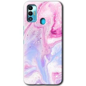 Tecno Spark 7T Kabarmış Leke Baskılı Uyumlu Silikon Kılıf