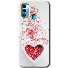 Tecno Spark 7T Kalpli Şekerleme Baskılı Uyumlu Silikon Kılıf