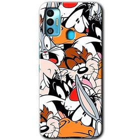 Tecno Spark 7T Karakterler Baskılı Uyumlu Silikon Kılıf