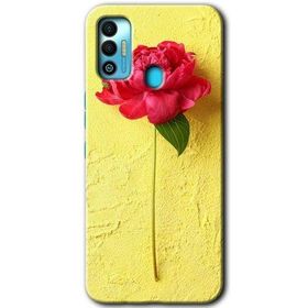 Tecno Spark 7T Kırmızı Gül Baskılı Uyumlu Silikon Kılıf