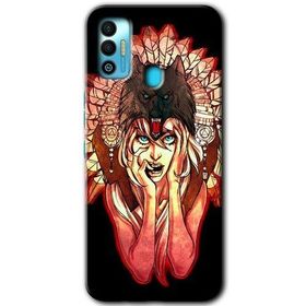 Tecno Spark 7T Kurt Kız Baskılı Uyumlu Silikon Kılıf
