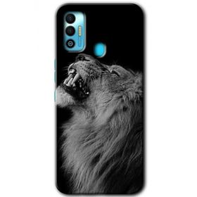 Tecno Spark 7T Lion Baskılı Uyumlu Silikon Kılıf