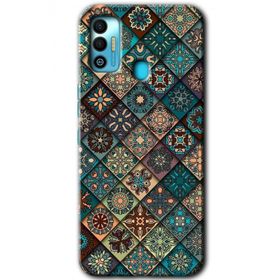 Tecno Spark 7T Mandala Desen Baskılı Uyumlu Silikon Kılıf