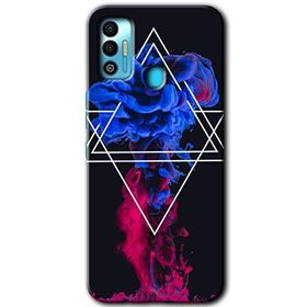 Tecno Spark 7T Mekanik Duman 1 Baskılı Uyumlu Silikon Kılıf