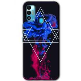 Tecno Spark 7T Mekanik Duman 1 Baskılı Uyumlu Silikon Kılıf