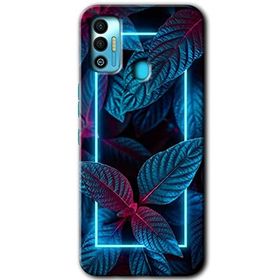 Tecno Spark 7T Mekanik Yaprak 4 Baskılı Uyumlu Silikon Kılıf