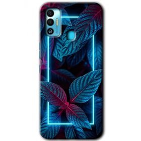 Tecno Spark 7T Mekanik Yaprak 4 Baskılı Uyumlu Silikon Kılıf