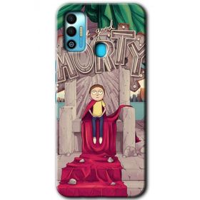 Tecno Spark 7T Morty Baskılı Uyumlu Silikon Kılıf