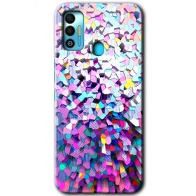 Tecno Spark 7T Mosaic Fragments Colorfull Baskılı Uyumlu Silikon Kılıf