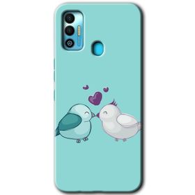 Tecno Spark 7T Mutlu Kuşlar Baskılı Uyumlu Silikon Kılıf