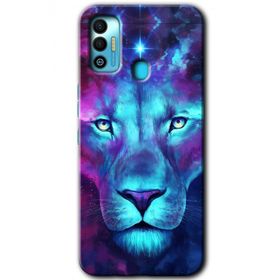 Tecno Spark 7T Neon Lion Baskılı Uyumlu Silikon Kılıf
