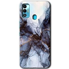 Tecno Spark 7T Otantik Mermer Baskılı Uyumlu Silikon Kılıf