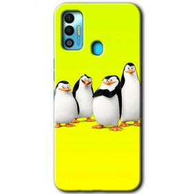 Tecno Spark 7T Penguenler Baskılı Uyumlu Silikon Kılıf