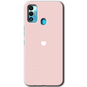 Tecno Spark 7T Sade Kalp Baskılı Uyumlu Silikon Kılıf