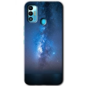 Tecno Spark 7T Samanyolu Baskılı Uyumlu Silikon Kılıf