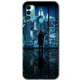 Tecno Spark 7T Şehir Manzarası Baskılı Uyumlu Silikon Kılıf