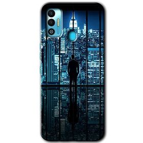 Tecno Spark 7T Şehir Manzarası Baskılı Uyumlu Silikon Kılıf