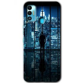 Tecno Spark 7T Şehir Manzarası Baskılı Uyumlu Silikon Kılıf