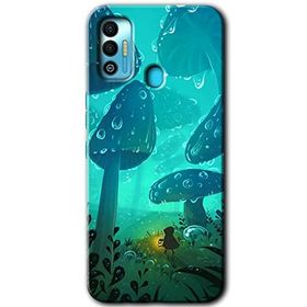Tecno Spark 7T Silhoutte Dropss Baskılı Uyumlu Silikon Kılıf