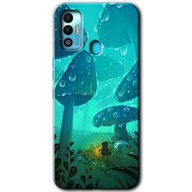 Tecno Spark 7T Silhoutte Dropss Baskılı Uyumlu Silikon Kılıf